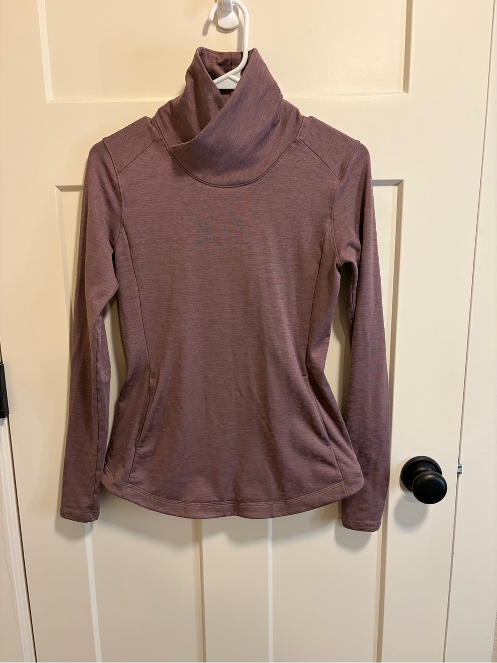 Calia Women's Mauve Subtle Leopard Cozy Long-Sleeve Sweater